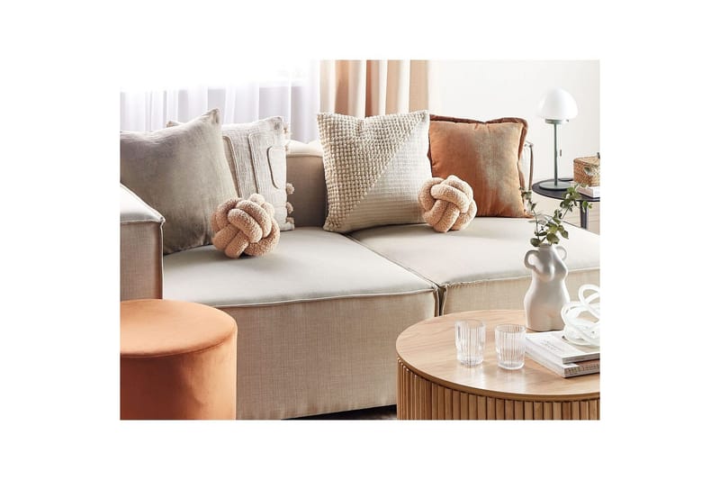 Prydnadskuddar Malni Beige, 19x19x19 cm - Beige, 19x19x19 cm - Utemöbler & utemiljö - Dynor - Utomhuskuddar