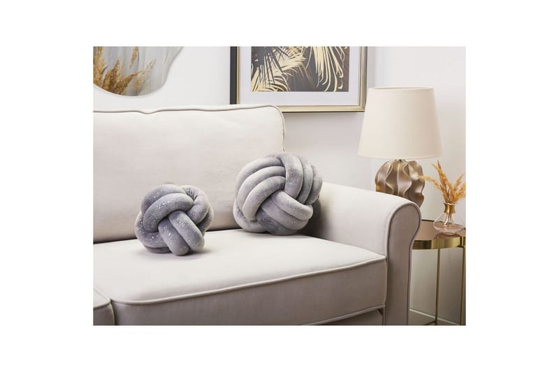 Prydnadskuddar Malni Grå, 20x20x20 cm - Grå, 20x20x20 cm - Textil & mattor - Kudde & kuddfodral - Prydnadskudde & soffkudde