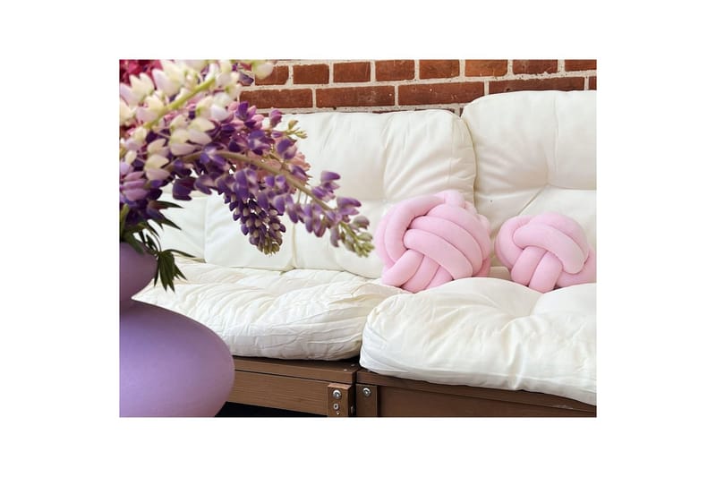 Prydnadskuddar Malni Rosa, 30x30x30 cm - Rosa, 30x30x30 cm - Utemöbler & utemiljö - Dynor - Övriga dynor
