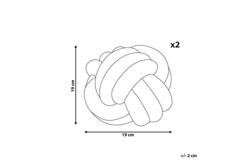 Prydnadskuddar Malni set om 2 Beige - Beige - Utemöbler & utemiljö - Dynor - Utomhuskuddar