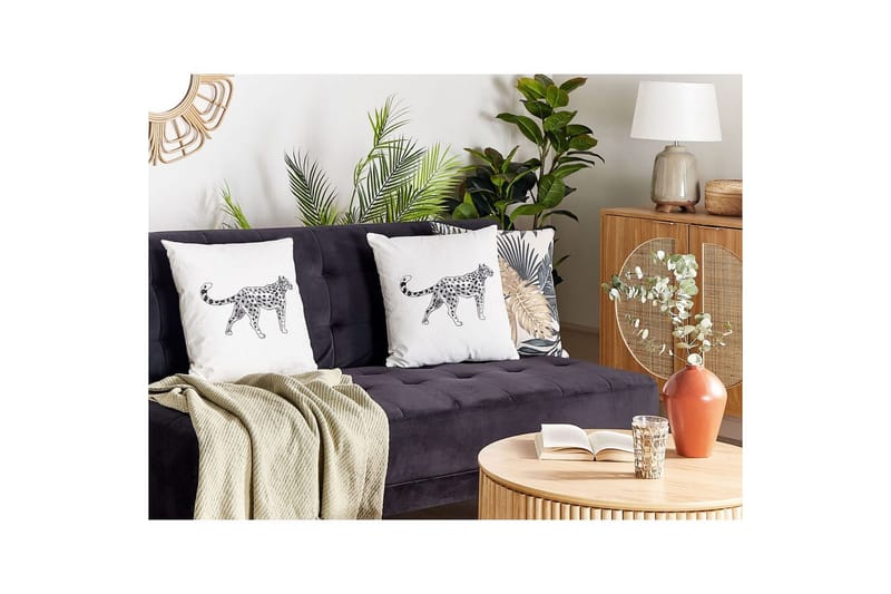 Prydnadskuddar Marula set om 2 Vit/Svart - Vit/Svart - Utemöbler & utemiljö - Dynor - Utomhuskuddar