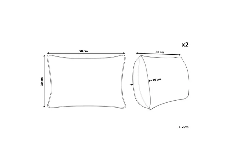 Prydnadskuddar Melampodium set om 2 - Utemöbler & utemiljö - Dynor - Utomhuskuddar