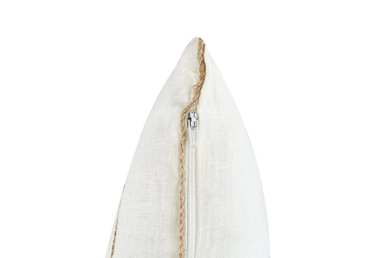 Prydnadskuddar Milas set om 2 Vit/Beige - Vit/Beige - Utemöbler & utemiljö - Dynor - Utomhuskuddar