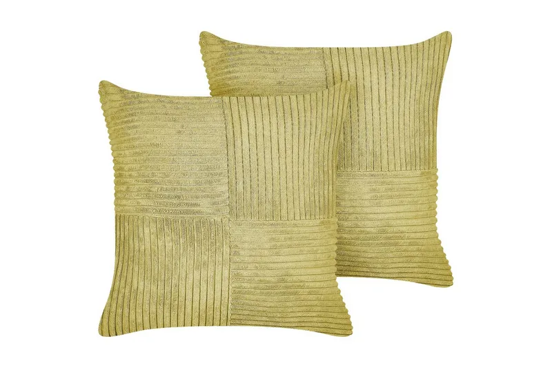 Prydnadskuddar Millet set om 2 Grön, Fyrkantig, Grön, Fyrkantig