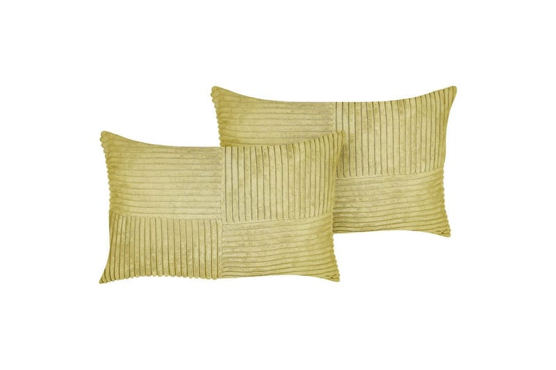 Prydnadskuddar Millet set om 2 Grön, Rektangulär, Grön, Rektangulär