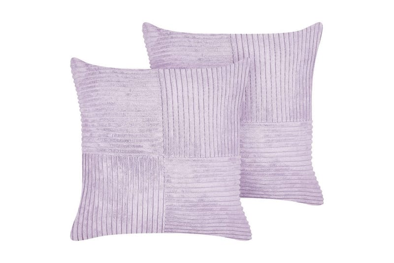 Prydnadskuddar Millet set om 2 Violett, Fyrkantig, Violett, Fyrkantig
