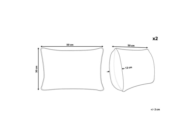 Prydnadskuddar Motari set om 2 Rektangulär - Rektangulär - Utemöbler & utemiljö - Dynor - Utomhuskuddar