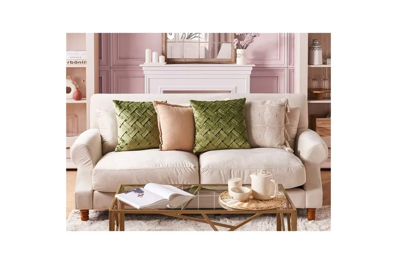 Prydnadskuddar Narcissus set om 2 - Utemöbler & utemiljö - Dynor - Utomhuskuddar