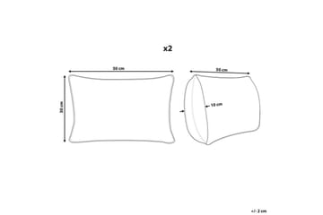 Prydnadskuddar Nasturtium set om 2 - Utemöbler & utemiljö - Dynor - Utomhuskuddar