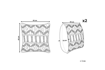 Prydnadskuddar Nicaea set om 2 - Utemöbler & utemiljö - Dynor - Utomhuskuddar