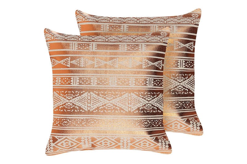 Prydnadskuddar Oujda set om 2 Koppar, Koppar