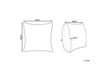 Prydnadskuddar Radzkot Gul/Vit/Svart - Gul/Vit/Svart - Textil & mattor - Kudde & kuddfodral - Prydnadskudde & soffkudde