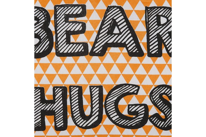 Prydnadskuddar Radzkot set om 2 Orange/Vit/Svart - Orange/Vit/Svart - Utemöbler & utemiljö - Dynor - Utomhuskuddar