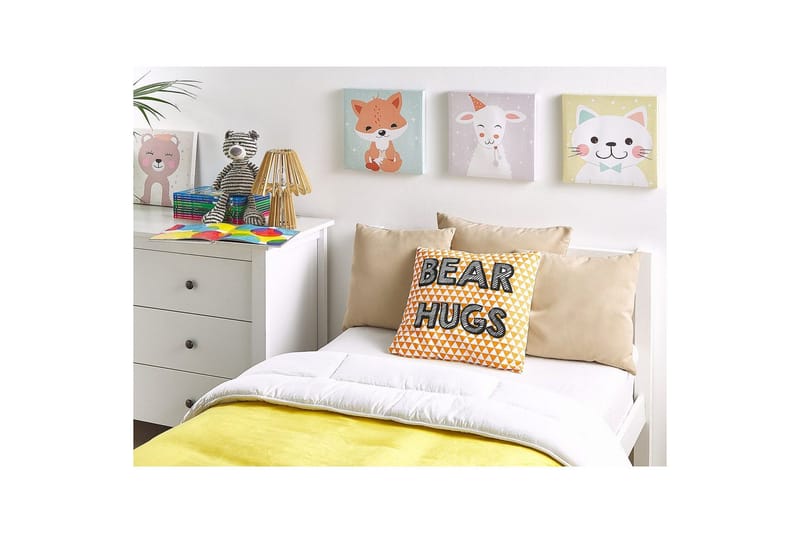 Prydnadskuddar Radzkot set om 2 Orange/Vit/Svart - Orange/Vit/Svart - Utemöbler & utemiljö - Dynor - Utomhuskuddar