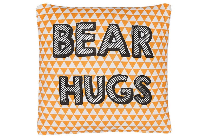 Prydnadskuddar Radzkot set om 2 Orange/Vit/Svart - Orange/Vit/Svart - Utemöbler & utemiljö - Dynor - Utomhuskuddar