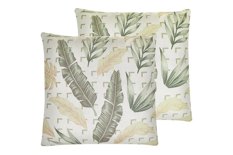 Prydnadskuddar Rhapis set om 2