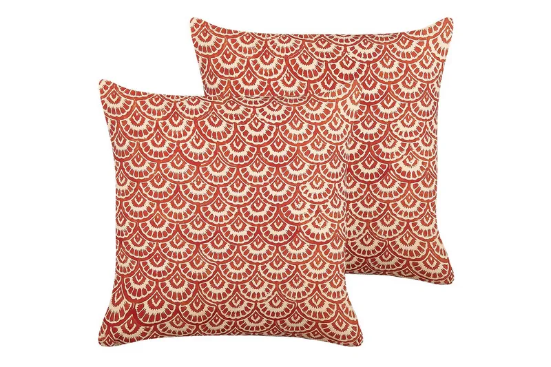 Prydnadskuddar Rhus set om 2