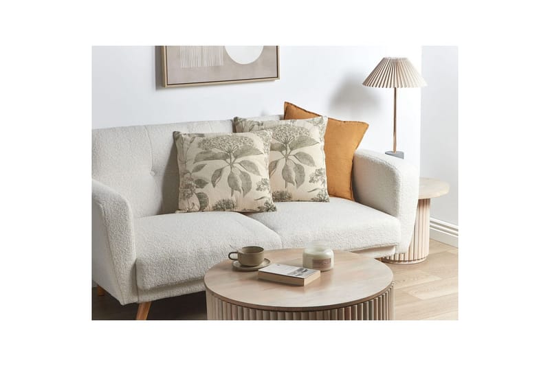 Prydnadskuddar Rosemary set om 2 Beige/Grön - Beige/Grön - Utemöbler & utemiljö - Dynor - Utomhuskuddar