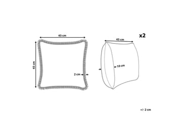 Prydnadskuddar Sativus set om 2 - Utemöbler & utemiljö - Dynor - Utomhuskuddar