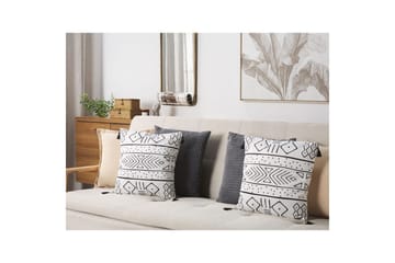 Prydnadskuddar Schefflera set om 2 Fyrkantig - Fyrkantig - Utemöbler & utemiljö - Dynor - Utomhuskuddar