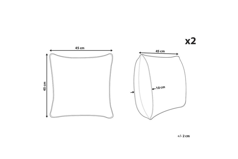 Prydnadskuddar Shadrack set om 2 - Utemöbler & utemiljö - Dynor - Utomhuskuddar
