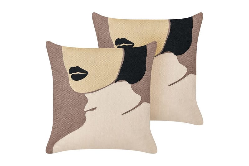 Prydnadskuddar Silphium set om 2