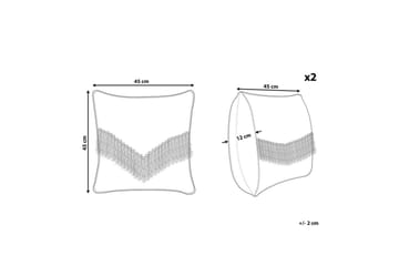 Prydnadskuddar Sofca set om 2 - Utemöbler & utemiljö - Dynor - Utomhuskuddar