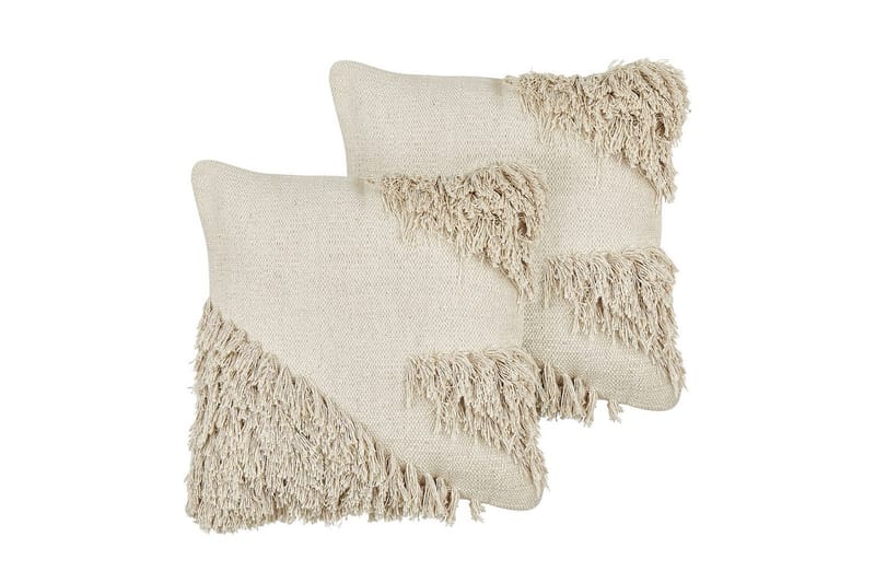 Prydnadskuddar Sourwood set om 2 Beige - Beige - Utemöbler & utemiljö - Dynor - Utomhuskuddar