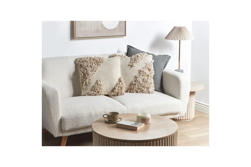 Prydnadskuddar Sourwood set om 2 Beige - Beige - Utemöbler & utemiljö - Dynor - Utomhuskuddar