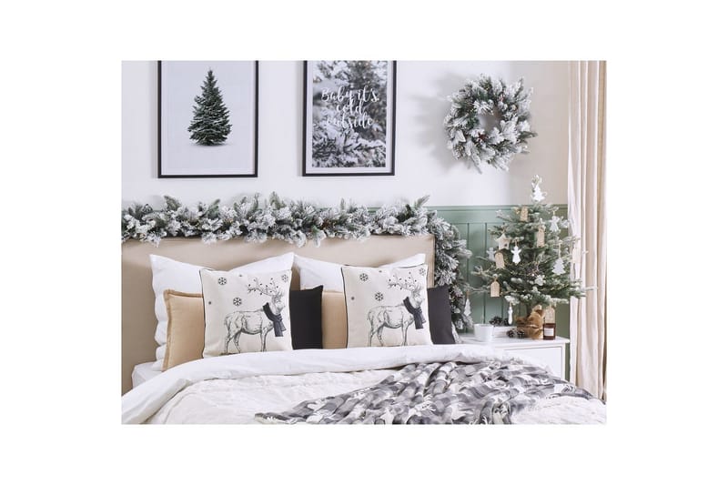 Prydnadskuddar Sven set om 2 Vit/Svart, Fyrkantig - Vit/Svart, Fyrkantig - Utemöbler & utemiljö - Dynor - Utomhuskuddar