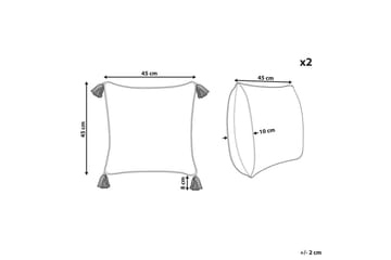 Prydnadskuddar Syringa set om 2 - Textil & mattor - Kudde & kuddfodral - Prydnadskudde & soffkudde