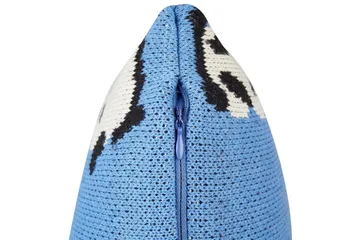 Prydnadskuddar Talokan set om 2 Blå/svart/vit - Blå/svart/vit - Utemöbler & utemiljö - Dynor - Utomhuskuddar