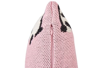 Prydnadskuddar Talokan set om 2 Rosa/svart/vit - Rosa/svart/vit - Utemöbler & utemiljö - Dynor - Utomhuskuddar