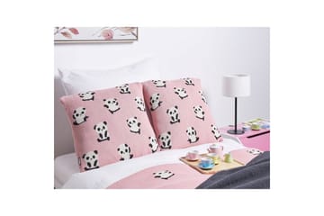 Prydnadskuddar Talokan set om 2 Rosa/svart/vit - Rosa/svart/vit - Utemöbler & utemiljö - Dynor - Utomhuskuddar