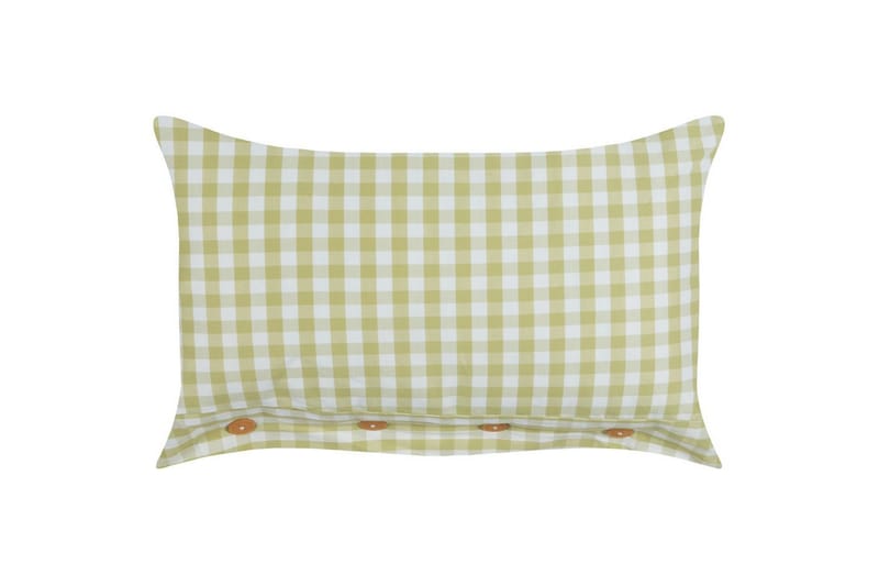 Prydnadskuddar Talya Grönt/vitt/ljust trä, Rektangulär, Grönt/vitt/ljust trä, Rektangulär