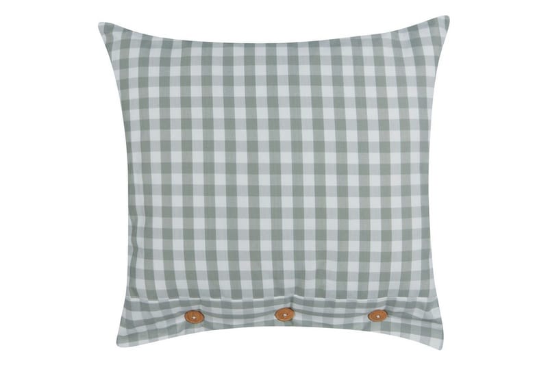 Prydnadskuddar Talya Mintgrönt/vitt/ljust trä, Fyrkantig, Mintgrönt/vitt/ljust trä, Fyrkantig