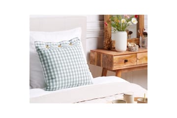 Prydnadskuddar Talya Mintgrönt/vitt/ljust trä, Fyrkantig - Mintgrönt/vitt/ljust trä, Fyrkantig - Utemöbler & utemiljö - Dynor - Utomhuskuddar