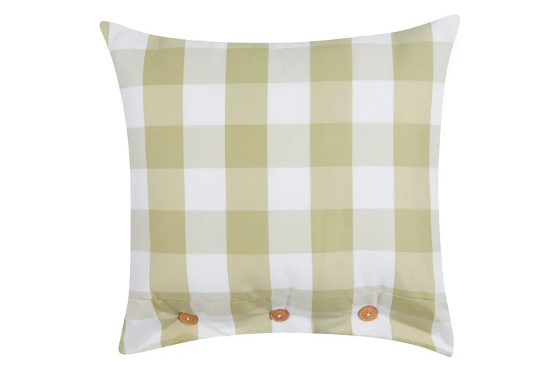 Prydnadskuddar Tamnine Grön/Vit, Fyrkantig, Grön/Vit, Fyrkantig