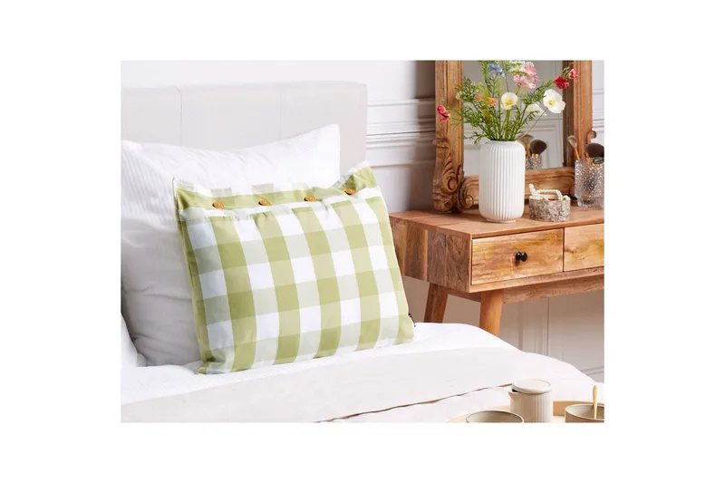 Prydnadskuddar Tamnine Grön/Vit, Rektangulär - Grön/Vit, Rektangulär - Utemöbler & utemiljö - Dynor - Utomhuskuddar