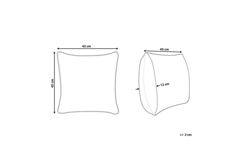 Prydnadskuddar Tamnine Mintgrön/Vit, Fyrkantig - Mintgrön/Vit, Fyrkantig - Textil & mattor - Kudde & kuddfodral - Prydnadskudde & soffkudde