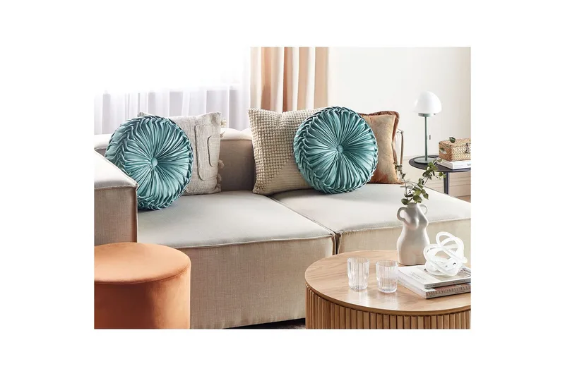 Prydnadskuddar Udala Blå - Blå - Utemöbler & utemiljö - Dynor - Utomhuskuddar