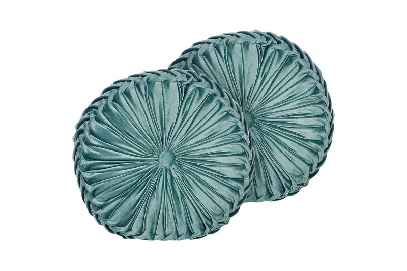 Prydnadskuddar Udala set om 2 Blå, Blå