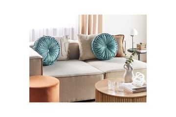 Prydnadskuddar Udala set om 2 Blå - Blå - Utemöbler & utemiljö - Dynor - Utomhuskuddar