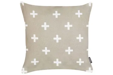 Prydnadskuddar Velleia set om 2 Beige/vit - Beige/vit - Textil & mattor - Kudde & kuddfodral - Prydnadskudde & soffkudde