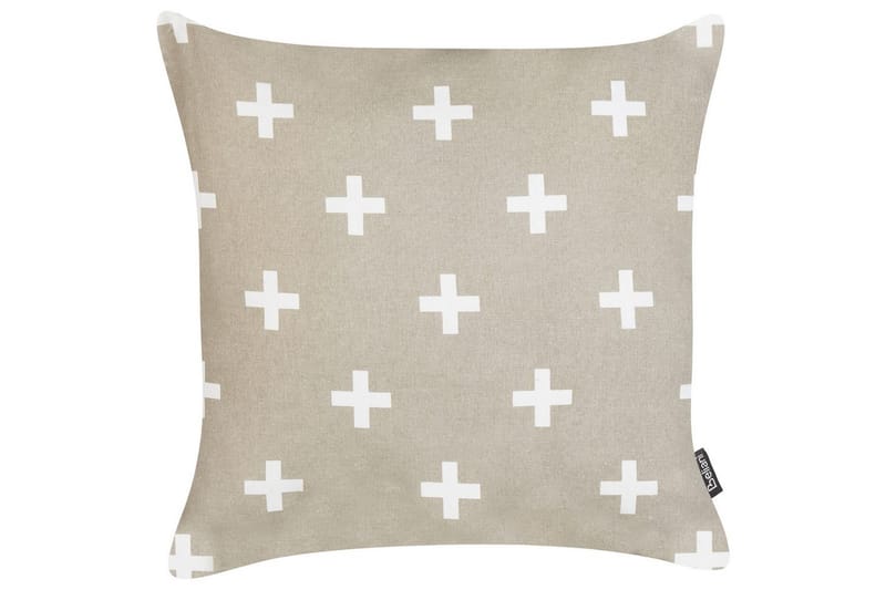 Prydnadskuddar Velleia set om 2 Beige/vit - Beige/vit - Utemöbler & utemiljö - Dynor - Övriga dynor
