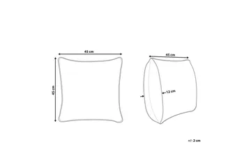 Prydnadskuddar Waranasi Gul/Vit/Svart - Gul/Vit/Svart - Utemöbler & utemiljö - Dynor - Utomhuskuddar