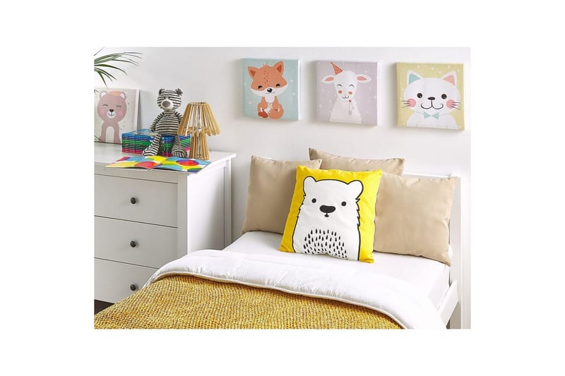 Prydnadskuddar Waranasi Gul/Vit/Svart - Gul/Vit/Svart - Utemöbler & utemiljö - Dynor - Utomhuskuddar