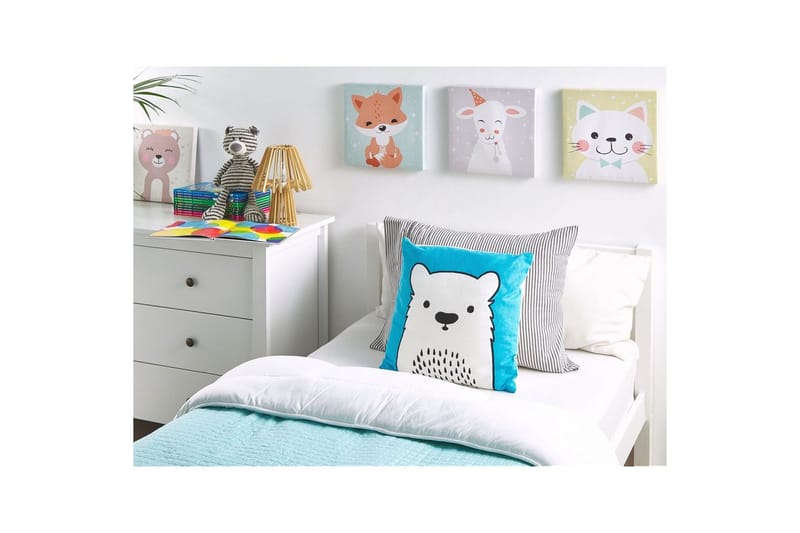 Prydnadskuddar Waranasi set om 2 Blå/vit/svart - Blå/vit/svart - Textil & mattor - Barntextilier - Barnkudde