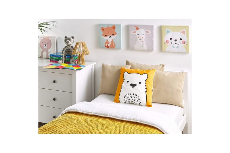 Prydnadskuddar Waranasi set om 2 Orange/Vit/Svart - Orange/Vit/Svart - Textil & mattor - Barntextilier - Barnkudde