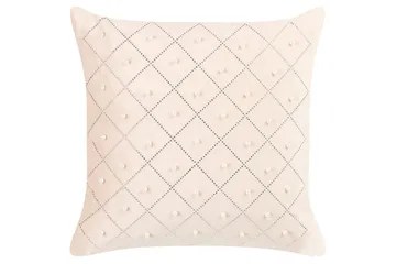 Prydnadskuddar Yarrow set om 2 Beige/Silver - Beige/Silver - Utemöbler & utemiljö - Dynor - Utomhuskuddar